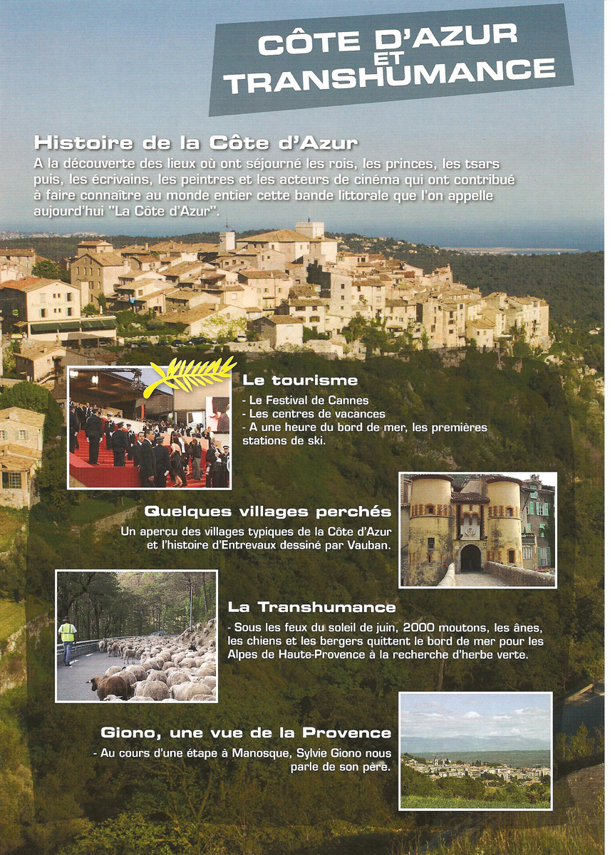 Côte d’Azur et Transhumance Côte d’Azur et Transhumance